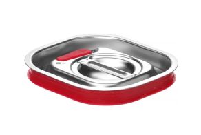Lid for GN containers with silicone rim, HENDI, Kitchen Line, GN 1/9, 156x142mm