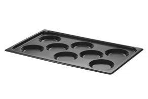 Tray for eggs, with non-stick coating CONVECTOMAT EGGPLATE, HENDI, GN 1/1, Black, 530x325x(H)26mm