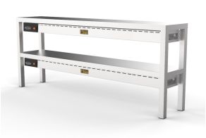 OVERSHELF CERAMIC HEATED 2 LEVEL 2000  12 HEATERS OF 250W