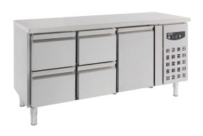 700 REFRIGERATED COUNTER 1 DOOR AND 4 DRAWERS