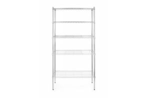 Storage rack with 5 shelves, HENDI, Chrome, 910x455x(H)1830mm