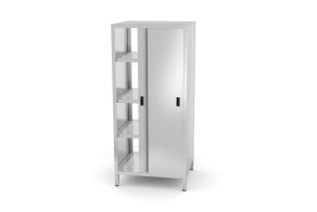 Pass-through cupboard with sliding doors – bolted, HENDI, Kitchen Line, 800x700x(H)1800mm