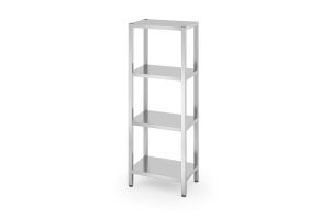 Storage rack with 4 full shelves – bolted, HENDI, Kitchen Line, 600x400x(H)1800mm