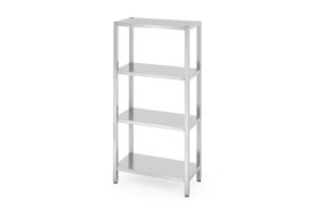 Storage rack with 4 full shelves – bolted, HENDI, Kitchen Line, 800x400x(H)1800mm