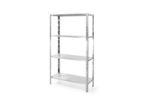 Storage rack with 4 full shelves – bolted, HENDI, Kitchen Line, 1000x400x(H)1800mm