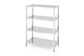 Storage rack with 4 full shelves – bolted, HENDI, Kitchen Line, 1200x600x(H)1800mm