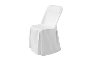 Folding chair cover, HENDI, 810965 810989, White, 540x440x(H)840mm