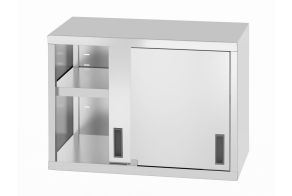 Hanging cabinet – welded, with sliding doors, HENDI, Profi Line, 800x400x(H)600mm