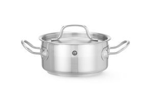 Stew pan low - with lid, HENDI, Profi Line, 1,5L, ?160x(H)75mm