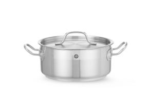Stew pan low - with lid, HENDI, Profi Line, 2,8L, ?200x(H)90mm
