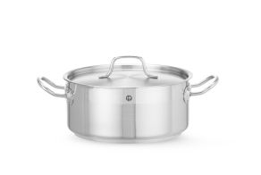 Stew pan low - with lid, HENDI, Profi Line, 4,8L, ?240x(H)105mm