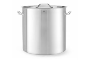 Stew pan with lid, HENDI, Budget Line, 98L, ?500x(H)500mm