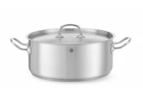 Stew pan low - with lid, HENDI, Kitchen Line, 7,3L, ?280x(H)120mm