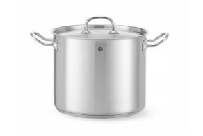 Stew pan high – with lid, HENDI, Kitchen Line, 9L, ?240x(H)200mm