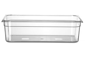 Container GN 1/1 polycarbonate, HENDI, Profi Line, GN 1/1, 21L, Transparent, 530x325x(H)150mm
