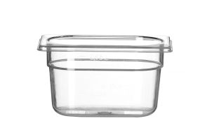 Container GN 1/9 polycarbonate, HENDI, Profi Line, GN 1/9, 1L, Transparent, 176x108x(H)100mm