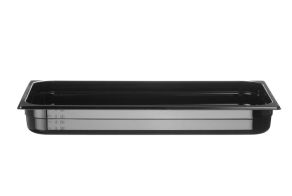 Container GN 1/1 black polycarbonate, HENDI, Profi Line, GN 1/1, 9L, Black, 530x325x(H)65mm
