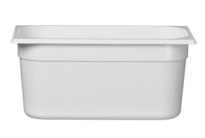 Container GN 1/3 white polycarbonate, HENDI, GN 1/3, 5,7L, White, 325x176x(H)150mm