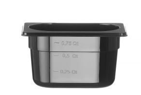 Container GN 1/9, HENDI, GN 1/9, 1L, Black, 176x108x(H)100mm