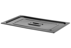 Lid for GN containers black polycarbonate, HENDI, GN 1/1, Black, 530x325mm