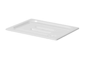 Lid for GN containers white polycarbonate, HENDI, GN 1/2, White, 265x325mm