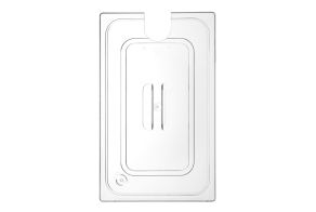 Lid for GN containers with sous vide stick recess, HENDI, GN 1/1, Transparent, 530x325mm