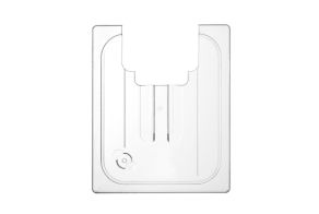 Lid for GN containers with sous vide stick recess, HENDI, GN 1/2, Transparent, 265x325mm