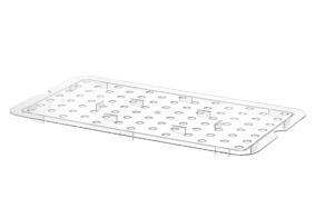 Perforated drip shelf for GN containers polycarbonate, HENDI, Profi Line, GN 1/1, Transparent, 467x263mm