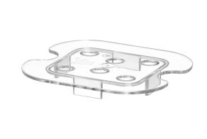 Perforated drip shelf for GN containers polycarbonate, HENDI, Profi Line, GN 1/6, Transparent, 118x106mm