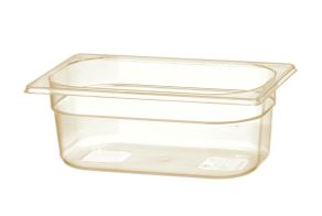GN 1/4 container, high-temperature resistant, HENDI, GN 1/4, 2,6L, Transparent, 265x162x(H)100mm