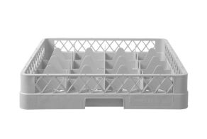 Dishwasher basket for glassware, HENDI, 16 compartments, 500x500x(H)104mm