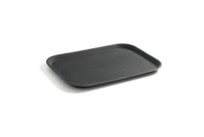 Serving tray, rectangular, non-slip, black, HENDI, GN 1/1, 530x325mm