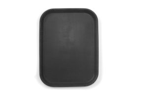 Serving tray, rectangular, non-slip, black, HENDI, 255x355mm