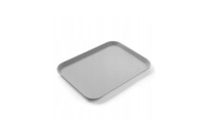 Polypropylene fast food tray, small, HENDI, Light grey, 265x345x(H)20mm