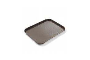 Polypropylene fast food tray, small, HENDI, Brown, 265x345x(H)20mm