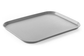 Polypropylene fast food tray, large, HENDI, Light grey, 350x450x(H)20mm