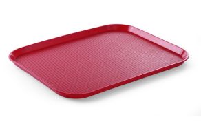 Polypropylene fast food tray, large, HENDI, Red, 350x450x(H)20mm