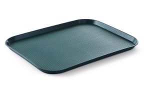 Polypropylene fast food tray, large, HENDI, Green, 350x450x(H)20mm