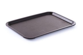 Polypropylene fast food tray, large, HENDI, Brown, 350x450x(H)20mm