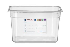 Container GN 1/2 HACCP, HENDI, GN 1/2, 12,5L, Transparent, 325x265x(H)200mm