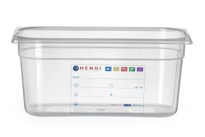 Container GN 1/3 HACCP, HENDI, GN 1/3, 5,7L, Transparent, 325x176x(H)150mm