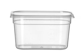 Container GN 1/4 polypropylene, HENDI, Profi Line, GN 1/4, 4L, Transparent, 265x162x(H)150mm