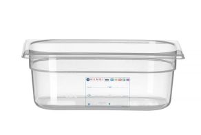 Container GN 1/4 HACCP, HENDI, GN 1/4, 2,8L, Transparent, 265x162x(H)100mm