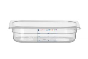Container GN 1/4 HACCP, HENDI, GN 1/4, 1,8L, Transparent, 265x162x(H)65mm