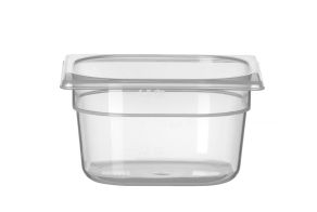 Container GN 1/6 polypropylene, HENDI, Profi Line, GN 1/6, 1,6L, Transparent, 176x162x(H)100mm