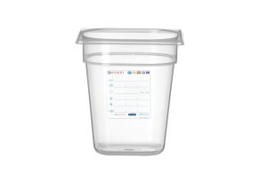 Container GN 1/6 HACCP, HENDI, GN 1/6, 3,4L, Transparent, 176x162x(H)200mm