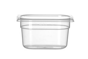 Container GN 1/9 polypropylene, HENDI, Profi Line, 1,0, GN 1/9, 1L, Transparent, 176x108x(H)100mm