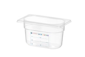 Container GN 1/9 HACCP, HENDI, GN 1/9, 0,9L, Transparent, 176x108x(H)100mm