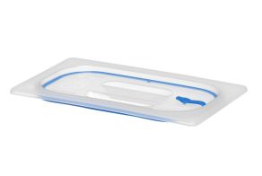 Lid for GN containers made of polypropylene, with seal, HENDI, GN 1/4, Transparent, 265x162mm