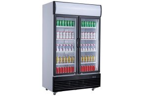 REFRIGERATOR 2 GLASS DOORS 800L